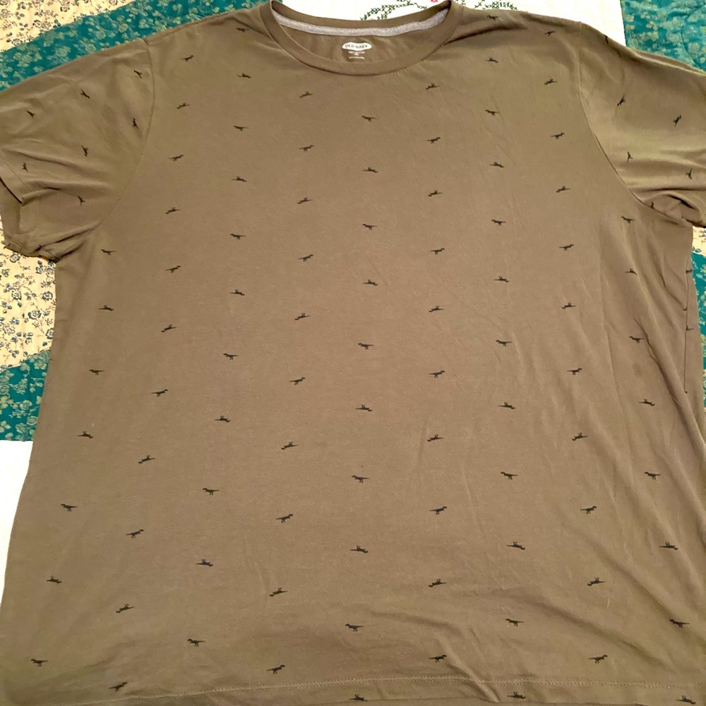 Cute t-shirt with tiny dinosaurs!